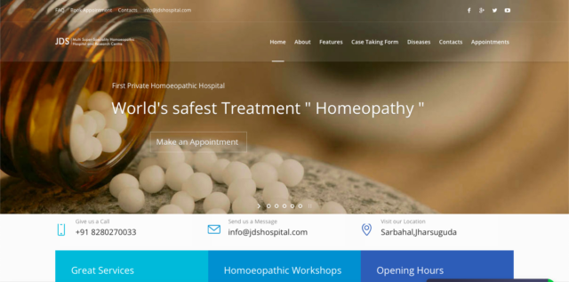 JDS Homoeopathic Hospital Website!